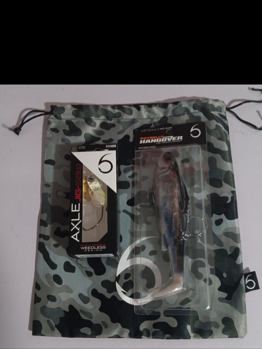 (3)6th Sense Unreleased AXLEJig-Saw1/2oz+Potbelly Hangover LT Swimbait Lures NIP